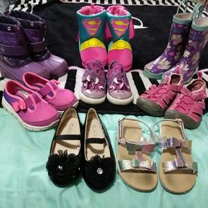 Toddler girls shoe lot